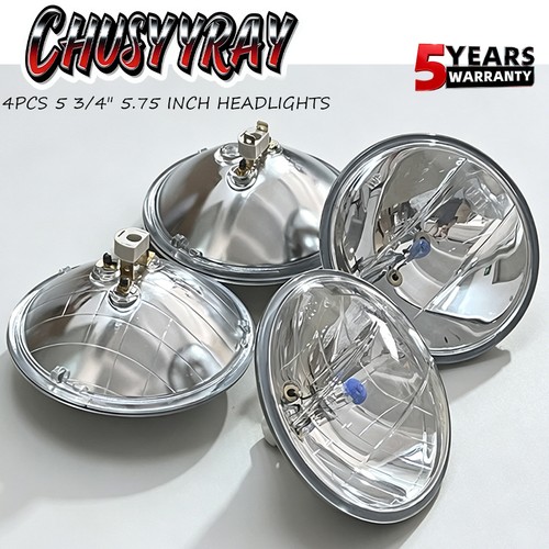 4pcs round headlights - 4pcs, 5.75"