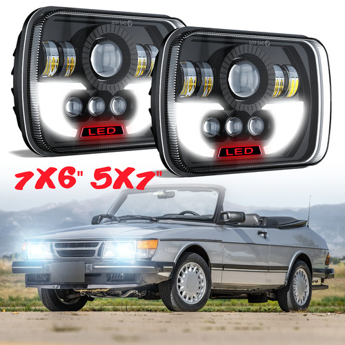 Pair 7x6 led - pair, hi-lo