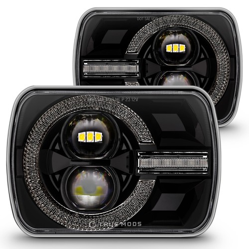 Black 5x7 7x6 led headlights - 5x7,