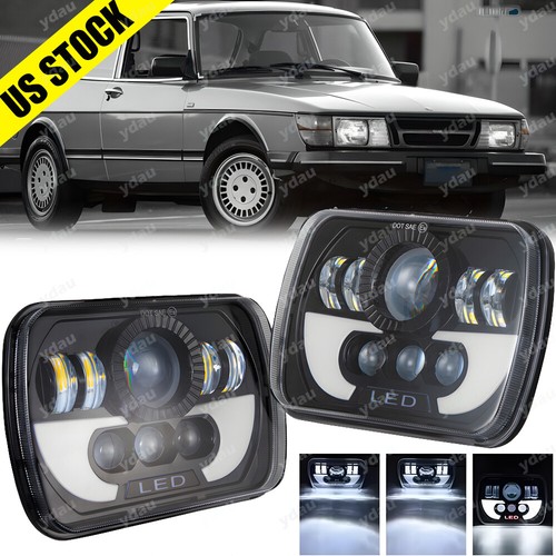Pair 7x6 led headlights lo - 7x6", hi-lo